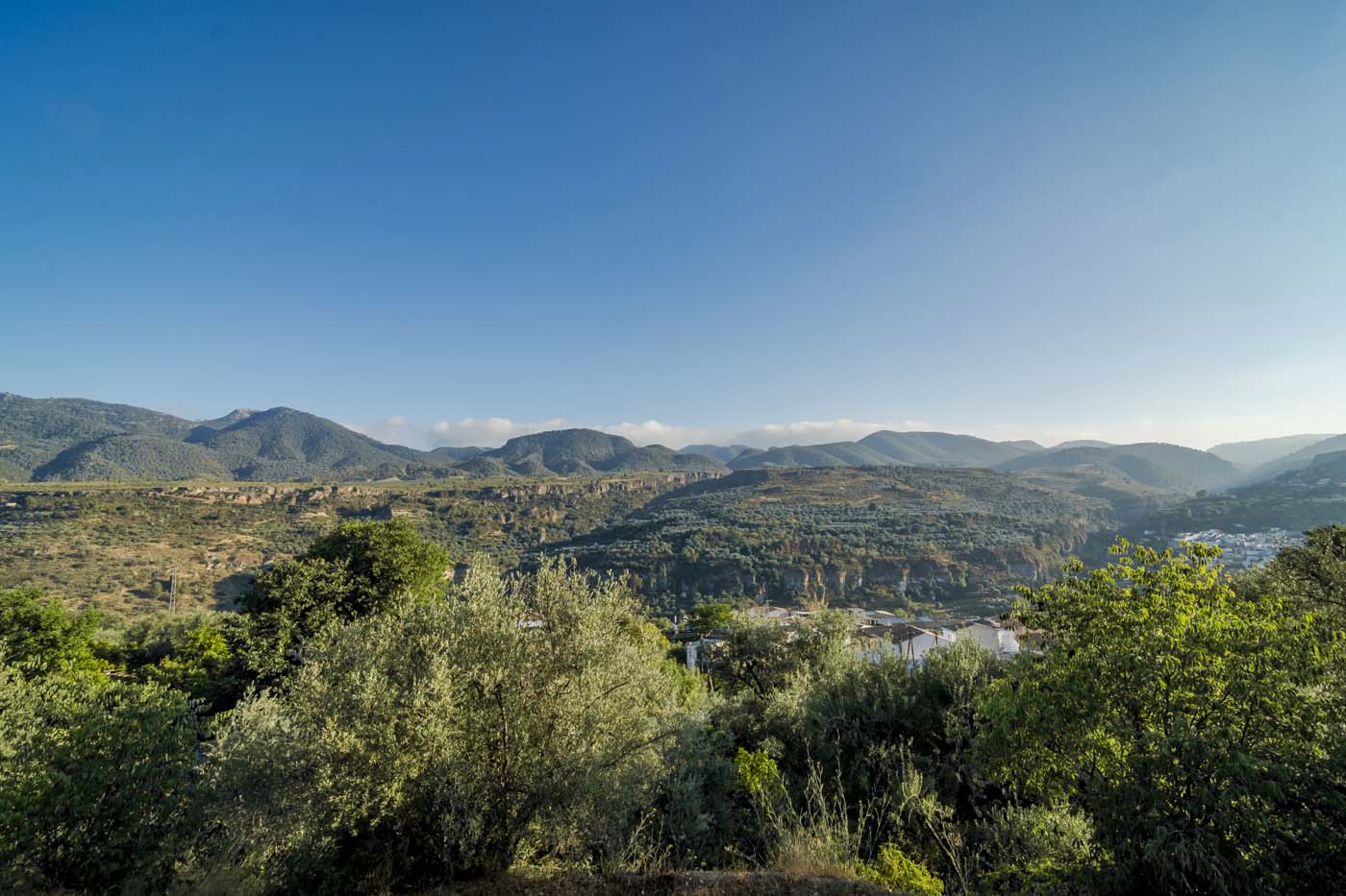 Views to the Almijara mountain range